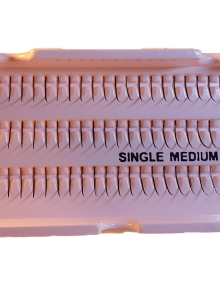 Single lashes medium black