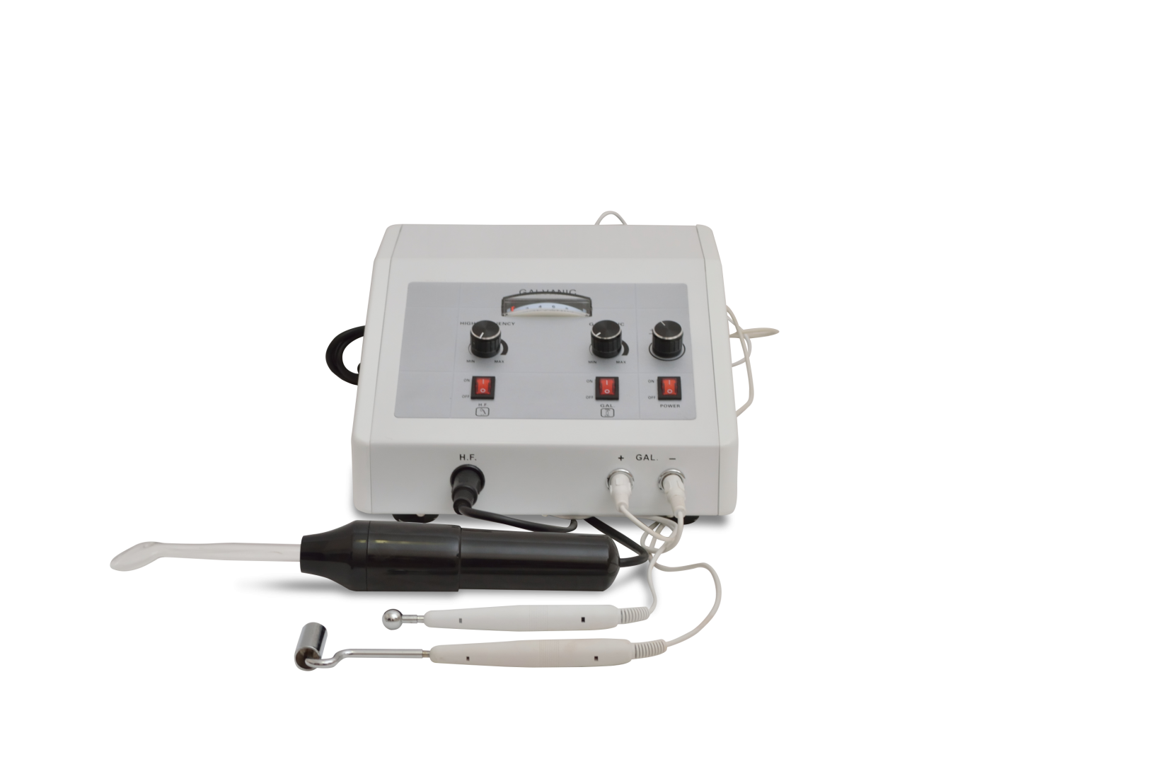 2in1 High Frequency/Galvanic Machine Up Front Distribution